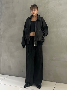 「THROW by SLY（スローバイスライ）のアイテム（ジャケット/アウター）」を使った、SLY officialさん（レディース・167cm）の秋コーディネート