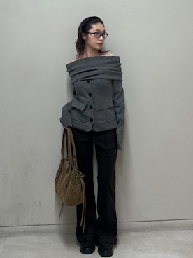 「SLY（スライ）のアイテム（パンツ）」を使った、SLY officialさん（レディース・157cm）の秋コーディネート