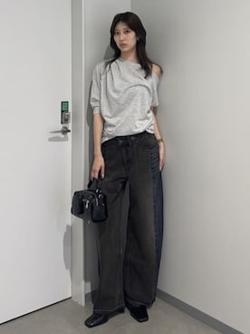 「SLY（スライ）のアイテム（パンツ）」を使った、SLY officialさん（レディース・165cm）の夏コーディネート