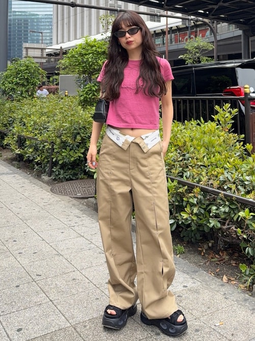 SLY official(SLY official)｜Dickiesのスラックスを使った