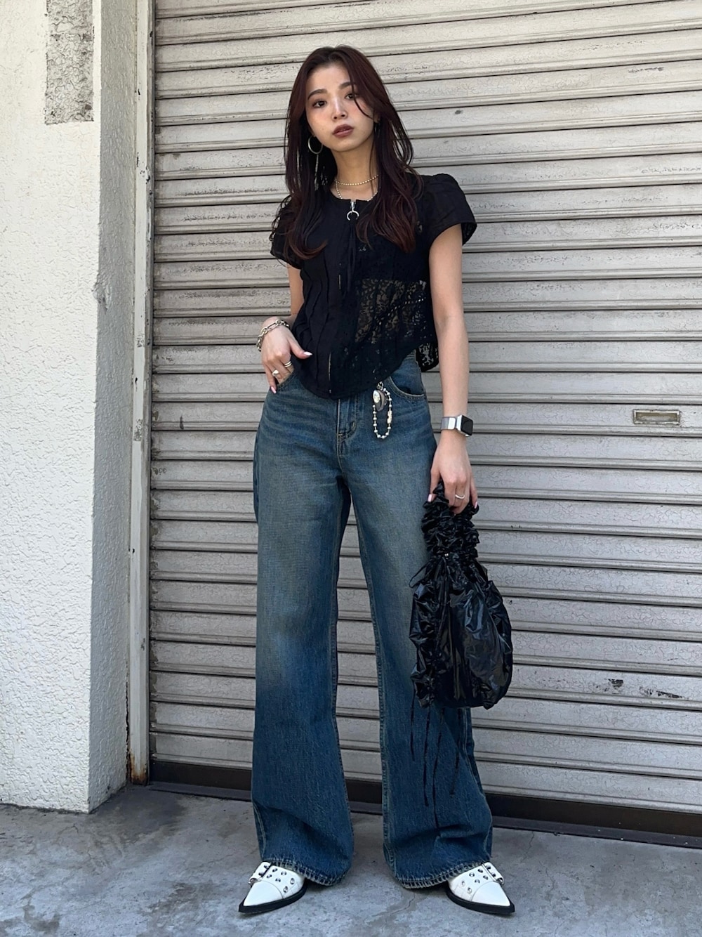 SLY ドレイス イービーストレートパンツビーイー SLY（スライ）の「DRIES EB-STRAIGHT PT-BE ドレイス イービー