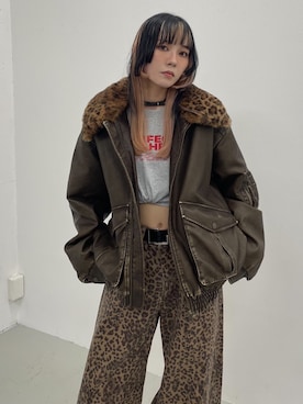 「アイテム（ブルゾン）」を使った、SLY officialさん（レディース・160cm）の夏コーディネート