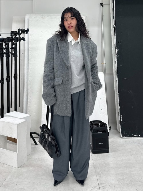 セール】THROW SHAGGY TAILOR JK シャギー テーラージャケット 秋服 冬