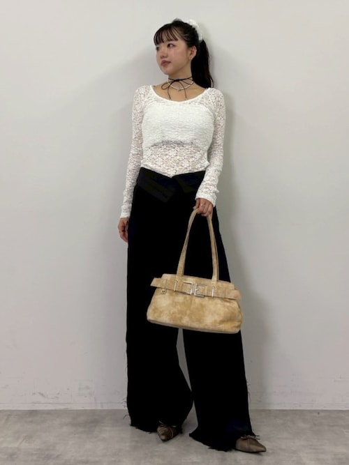 LALAレース付きレッドボディスーツ C80 ブラック レースボディースーツ | La Perla （ラペルラ）