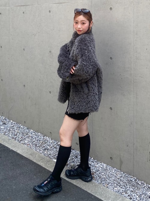 美品 SLY スライ ダブルブレストコート 黒 ウール アンゴラ 1 ウール ダブルブレストコート - ブラック | ZARA Japan / 日本