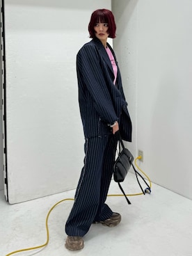 「SLY（スライ）のアイテム（ジャケット/アウター）」を使った、SLY officialさん（レディース・164cm）の春コーディネート