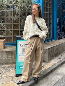 THROW by SLY 2TUCK WORK トラウザー THROW 2TUCK WORK TROUSER 2タック ワーク トラウザーを使った人気