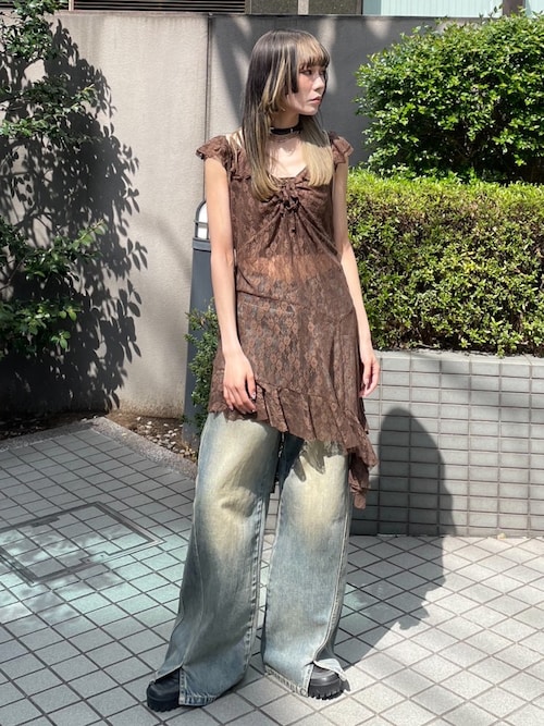 セール】LAYERED STRAIGHT PT-C レイヤード ストレート パンツ