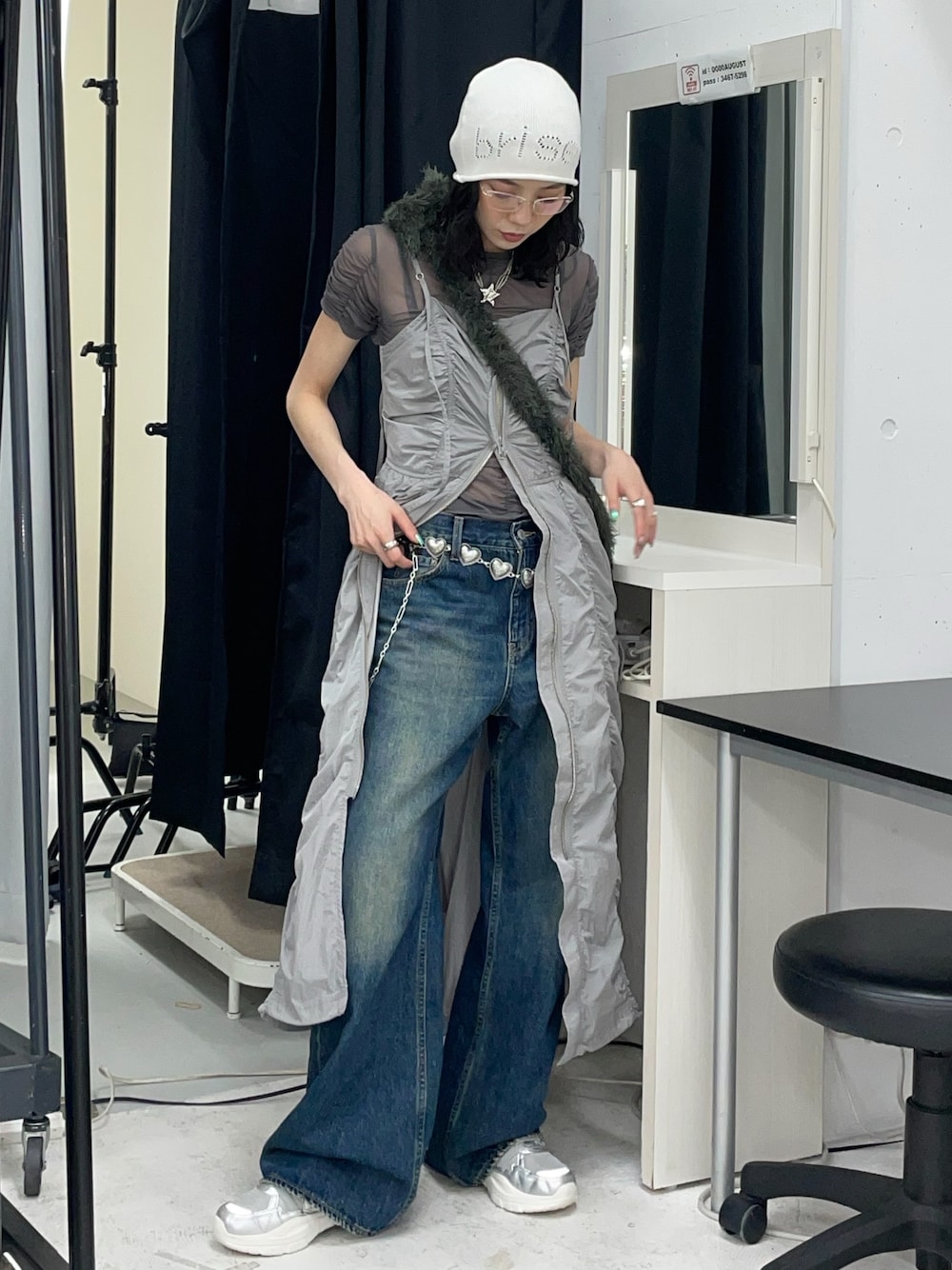 DRIES EB-STRAIGHT PT-BE ドレイス イービーストレート パンツ