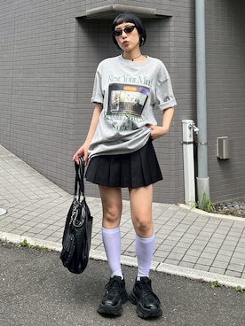 「SLY（スライ）のアイテム（トップス）」を使った、SLY officialさん（レディース・158cm）の夏コーディネート