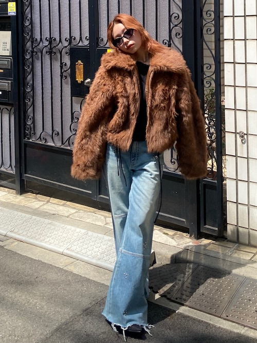 セール】【WEB限定】BIG COLLAR FUR S/COAT ビッグカラー ファー