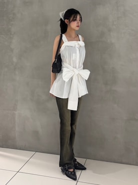 「大人カジュアルコーデ」｜「アイテム（パンプス）」を使った、SLY officialさん（レディース・160cm）の夏コーディネート
