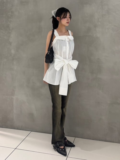 SLY ハイウエスト フレアパンツ ウィズ ロイカ アールイーエフ 24inch SLY ジーンズ デニム デニムパンツ HW FLARE PT WITH ROICA(R)EF