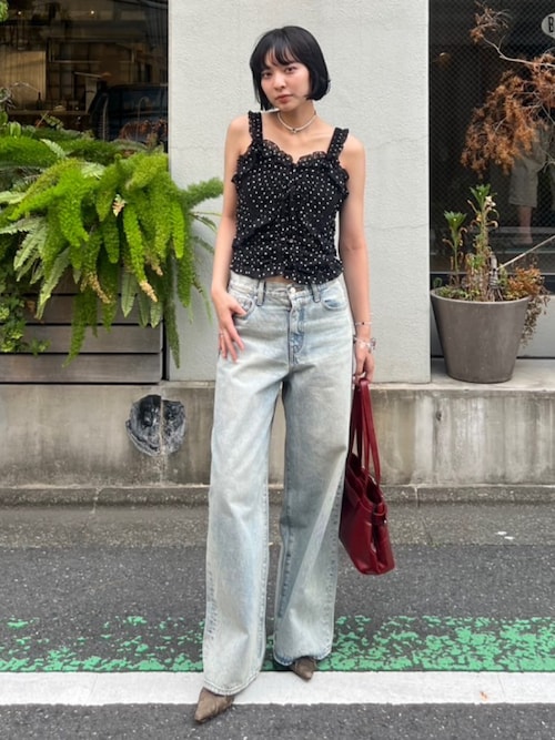 SHEER SQUEEZE CAMI TOPS シアー スクウィーズ キャミ トップス