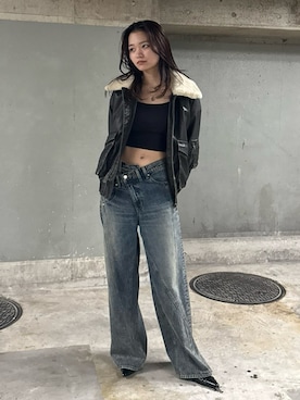 「アイテム（ブルゾン）」を使った、SLY officialさん（レディース・166cm）の夏コーディネート