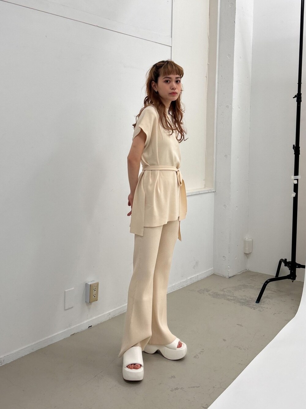 SLY(スライ)の「WASHABLE WAIST BELT TUNIC ウォッシャブル SLY(スライ)の「WASHABLE WAIST BELT TUNIC ウォッシャブル