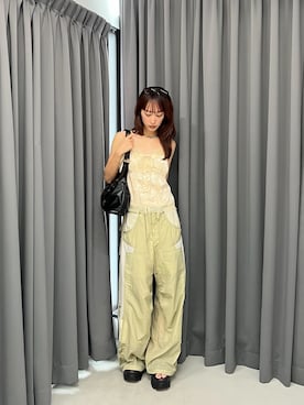 「SLY（スライ）のアイテム（パンツ）」を使った、SLY officialさん（レディース・162cm）の夏コーディネート