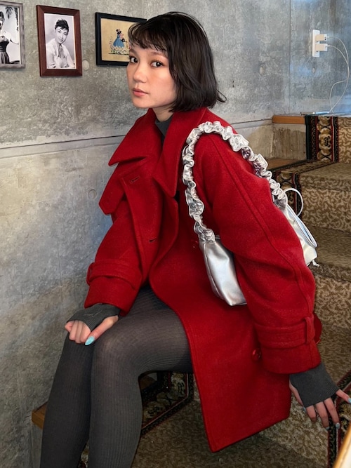 セール】STAND NECK MIDI COAT スタンドネック ミディコート 秋服 冬服