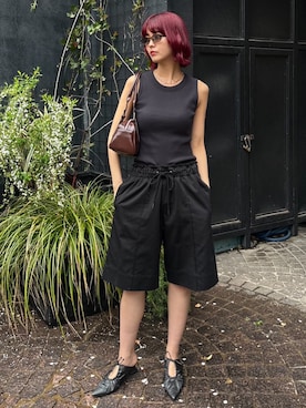 「THROW by SLY（スローバイスライ）のアイテム（パンツ）」を使った、SLY officialさん（レディース・164cm）の春コーディネート