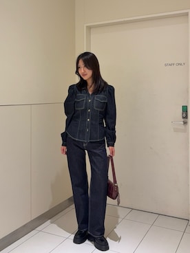 「SLY（スライ）のアイテム（パンツ）」を使った、SLY officialさん（レディース・163cm）の秋コーディネート
