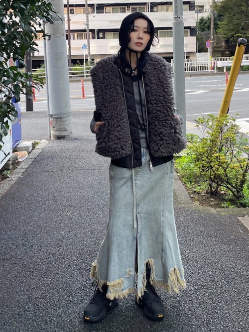 SLY（スライ） ブルゾン アウター 2WAY BOA DOCKING MA-1 ツーウェイ