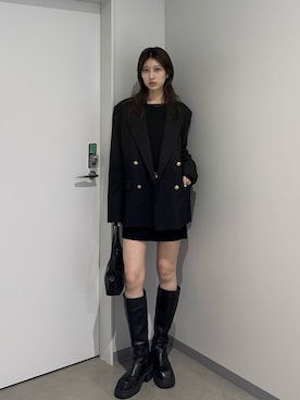 「SLY（スライ）のアイテム」を使った、SLY officialさん（レディース・166cm）の秋コーディネート