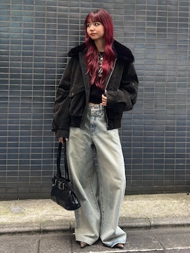 「アイテム（ブルゾン）」を使った、SLY officialさん（レディース・163cm）の夏コーディネート