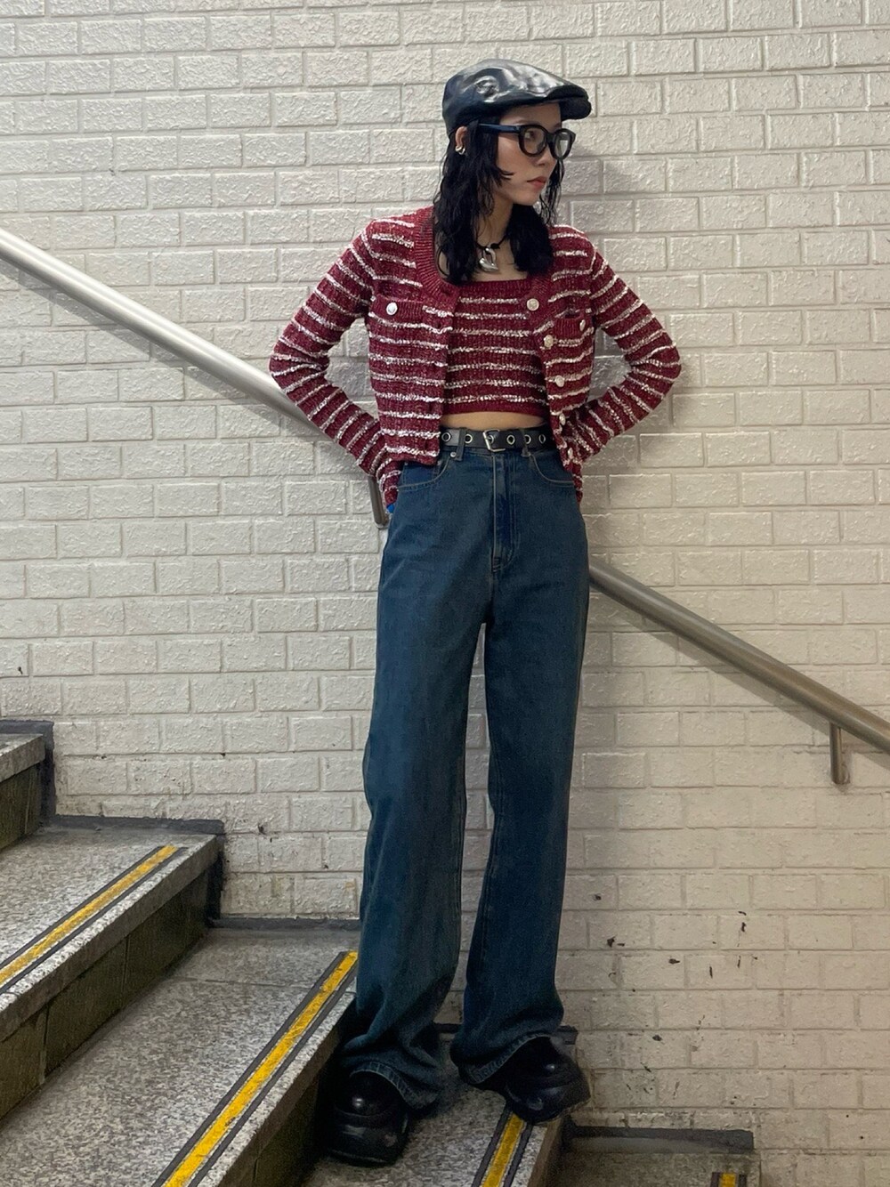 ニット セーター TWEED C/D CAMI SET ツイード カーディガン キャミ セット レディース TWEED C/D CAMI SET ツイード カーディガン キャミ セットを使っ