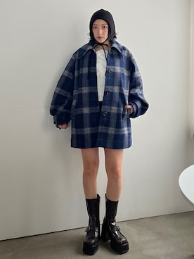「SLY（スライ）のアイテム（その他アウター）」を使った、SLY officialさん（レディース・158cm）の秋コーディネート