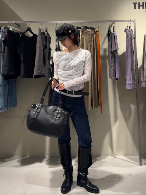 TUCK DRAPE CUT TOPS タックドレープカットトップス 秋服