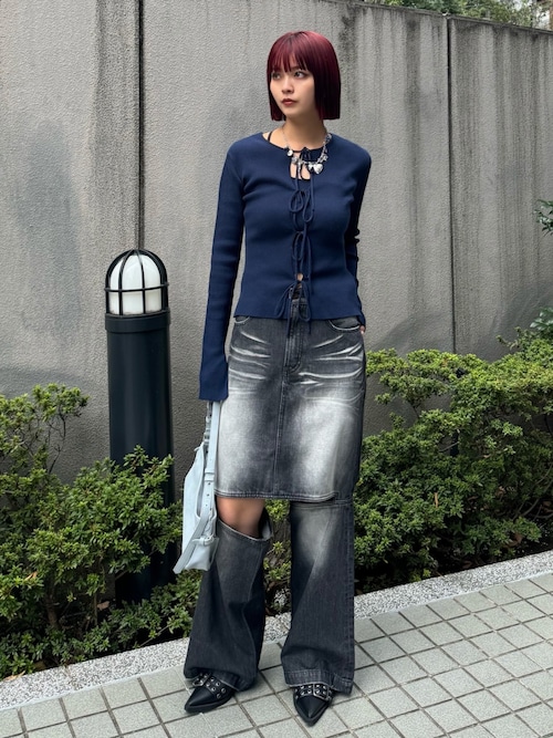 セール】KNEE REVEAL SK-E ニー リヴィール スカート イー（デニム