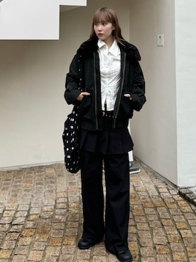 「SLY（スライ）のアイテム（ジャケット/アウター）」を使った、SLY officialさん（レディース・161cm）の秋コーディネート