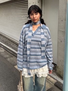 「ニットカーディガン」｜SLY officialさん（レディース・159cm）の秋コーディネート