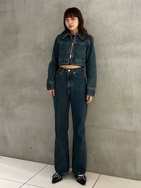 SLY HW STRAIGHT PT-AB ハイウェストストレートパンツエービー SLY - HW STRAIGHT PT-AB ハイウェスト ストレート パンツ