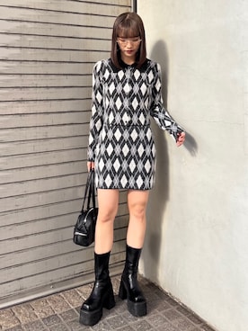 「アイテム（ブーツ）」を使った、SLY officialさん（レディース・162cm）の秋コーディネート