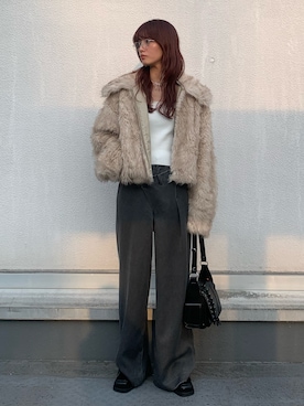 「秋服」｜「アイテム（ブルゾン）」を使った、SLY officialさん（レディース・166cm）の秋コーディネート