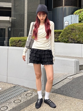 「アイテム（ニットキャップ/ビーニー）」を使った、SLY officialさん（レディース・163cm）の夏コーディネート