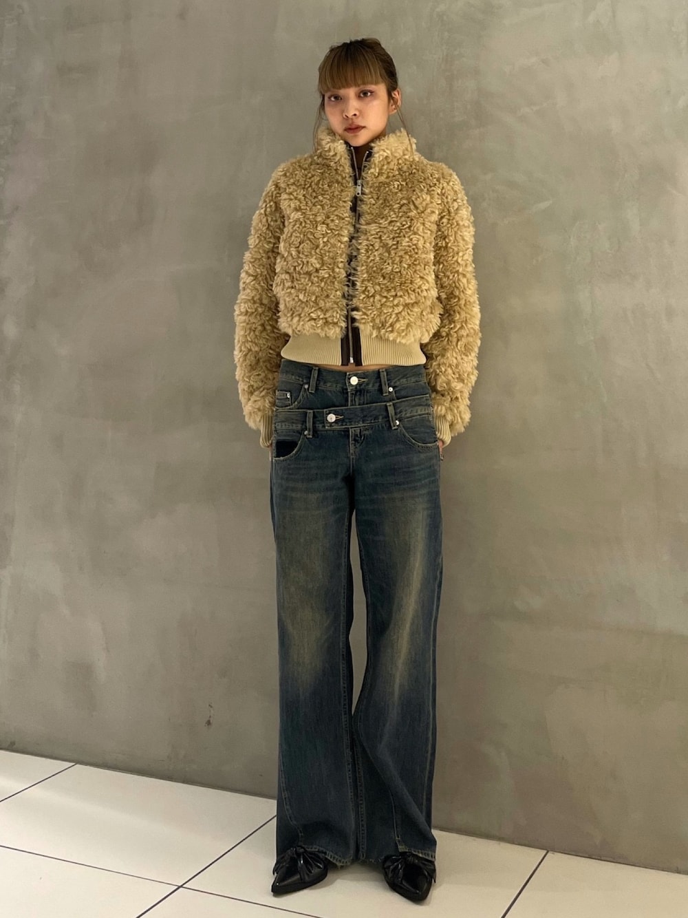 SLY スライ CURLY BOA CROP ブルゾン 【公式通販】