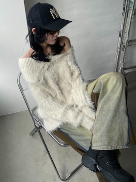 「SLY（スライ）のアイテム（パンツ）」を使った、SLY officialさん（レディース・160cm）の冬コーディネート