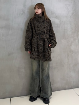 「アイテム（ステンカラーコート）」を使った、SLY officialさん（レディース・161cm）の秋コーディネート