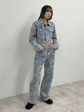 「SLY（スライ）のアイテム（ジャケット/アウター）」を使った、SLY officialさん（レディース・160cm）の春コーディネート