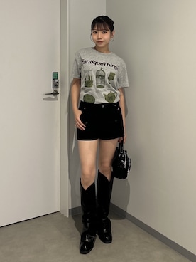 「SLY（スライ）のアイテム（パンツ）」を使った、SLY officialさん（レディース・159cm）の夏コーディネート