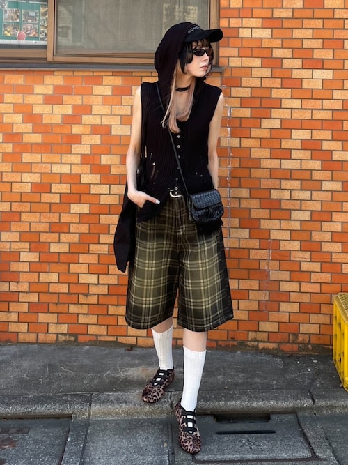 SLY BLEACH CHECK M／パンツ SLY | BLEACH CHECK M／パンツ (ショートパンツ ) |SHEL'TTER