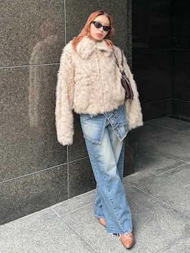 「SLY（スライ）のアイテム」を使った、SLY officialさん（レディース・157cm）の秋コーディネート