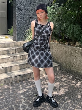 「SLY（スライ）のアイテム（ワンピース）」を使った、SLY officialさん（レディース・163cm）の夏コーディネート