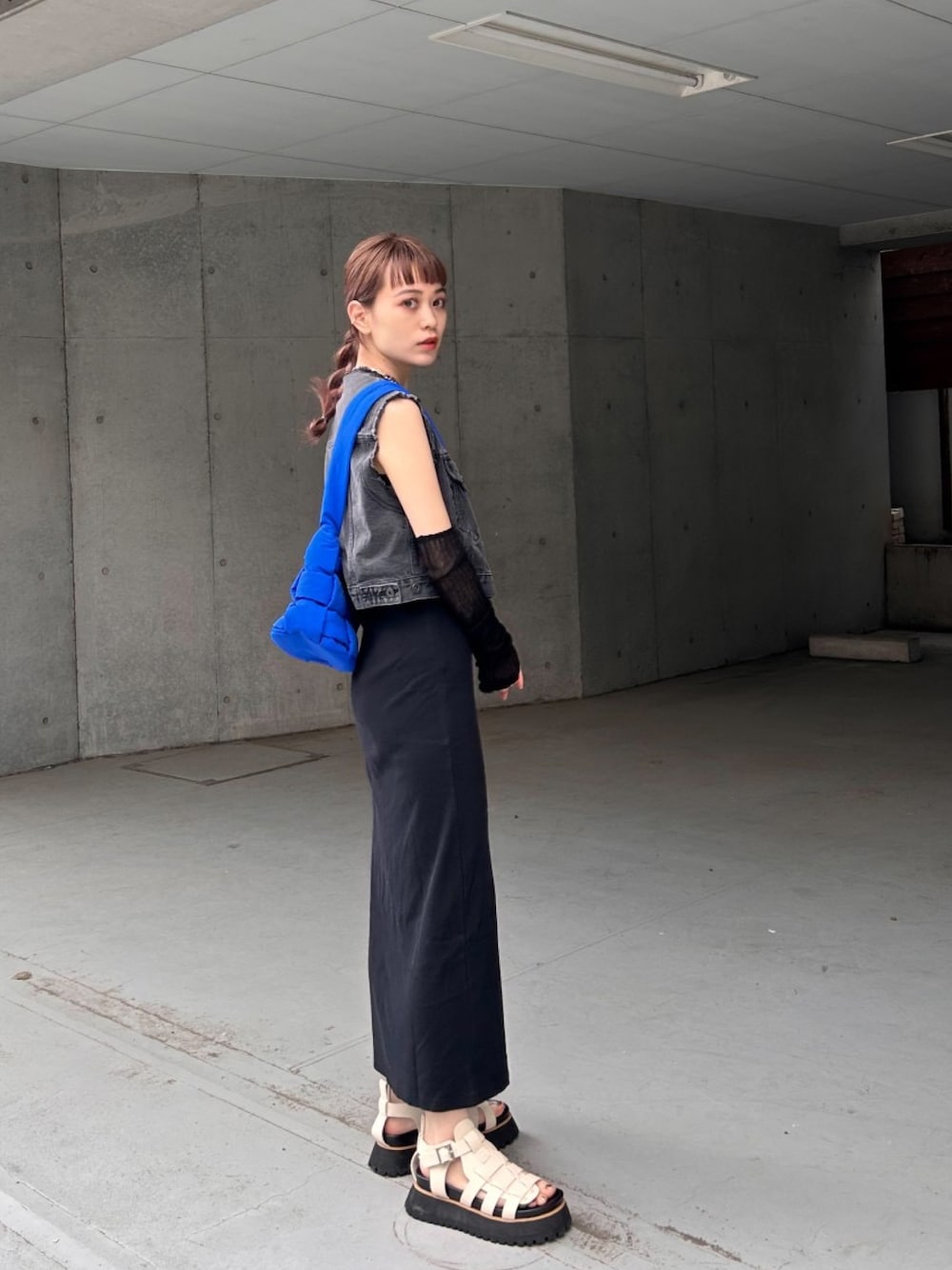 CUT OFF DENIM VEST カットオフ デニム ベスト セットアップ可能