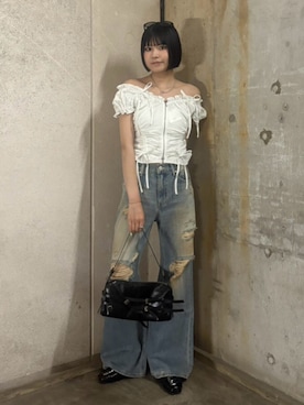 FRONTZIP 2WAY TOPS フロントジップ 2ウェイ トップス 半袖 夏服を使っ