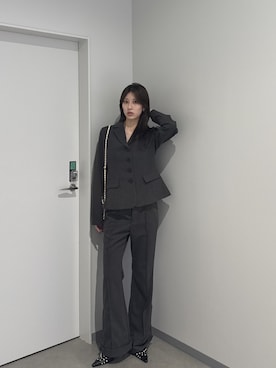 「SLY（スライ）のアイテム（パンツ）」を使った、SLY officialさん（レディース・166cm）の秋コーディネート