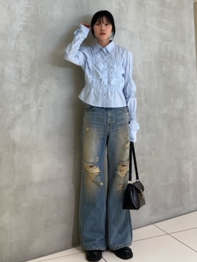 「SLY（スライ）のアイテム（バッグ）」を使った、SLY officialさん（レディース・162cm）の春コーディネート