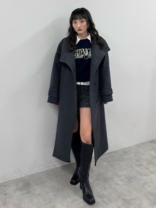 SLY（スライ） ステンカラーコート コート STAND NECK LONG COAT